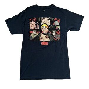 Naruto Characters Panels Size M Shirt Anime Itachi Kakashi Yamato Sakura Sasuke